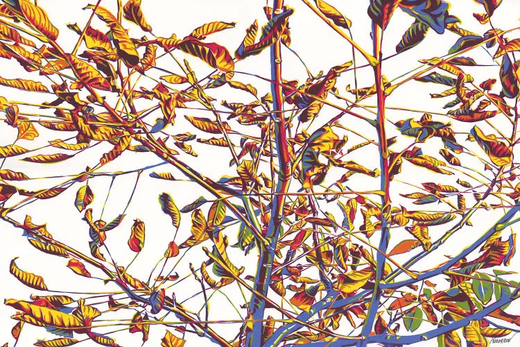 Gold Autumn Tree by Vitali Komarov wall art