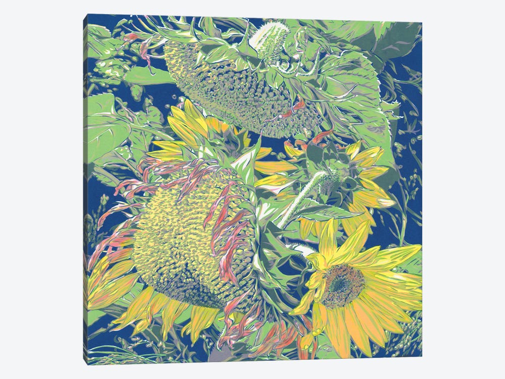 Sunflowers In The Field by Vitali Komarov 1-piece Art Print