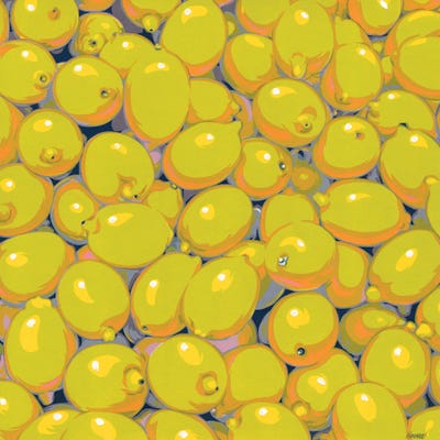 Pile Of Lemons by Vitali Komarov art print