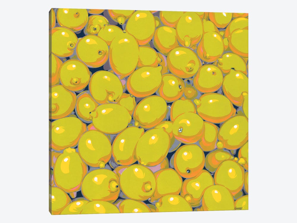 Pile Of Lemons by Vitali Komarov 1-piece Canvas Artwork
