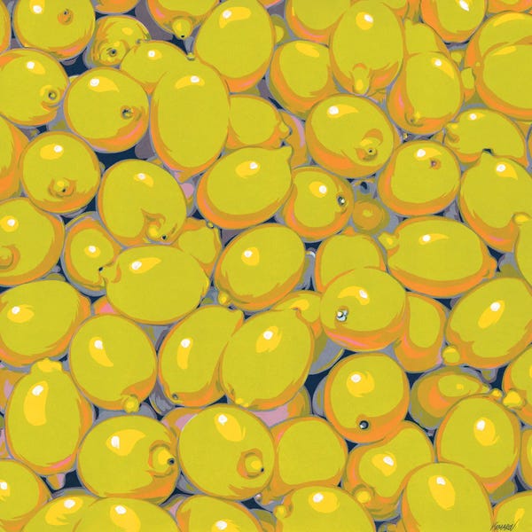 Mediterranean Décor: Pile Of Lemons by Vitali Komarov