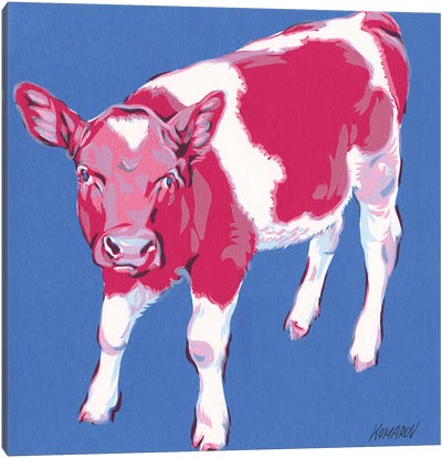 Colorful Calf Canvas Art Print