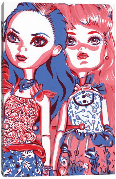Dolls Canvas Art Print - Barbie