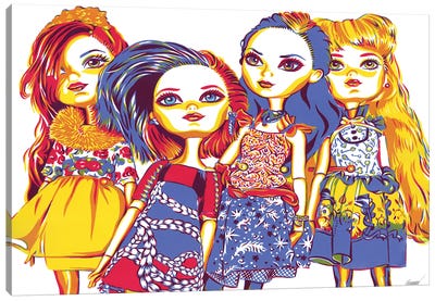 Barbie Dolls Canvas Art Print - Barbie