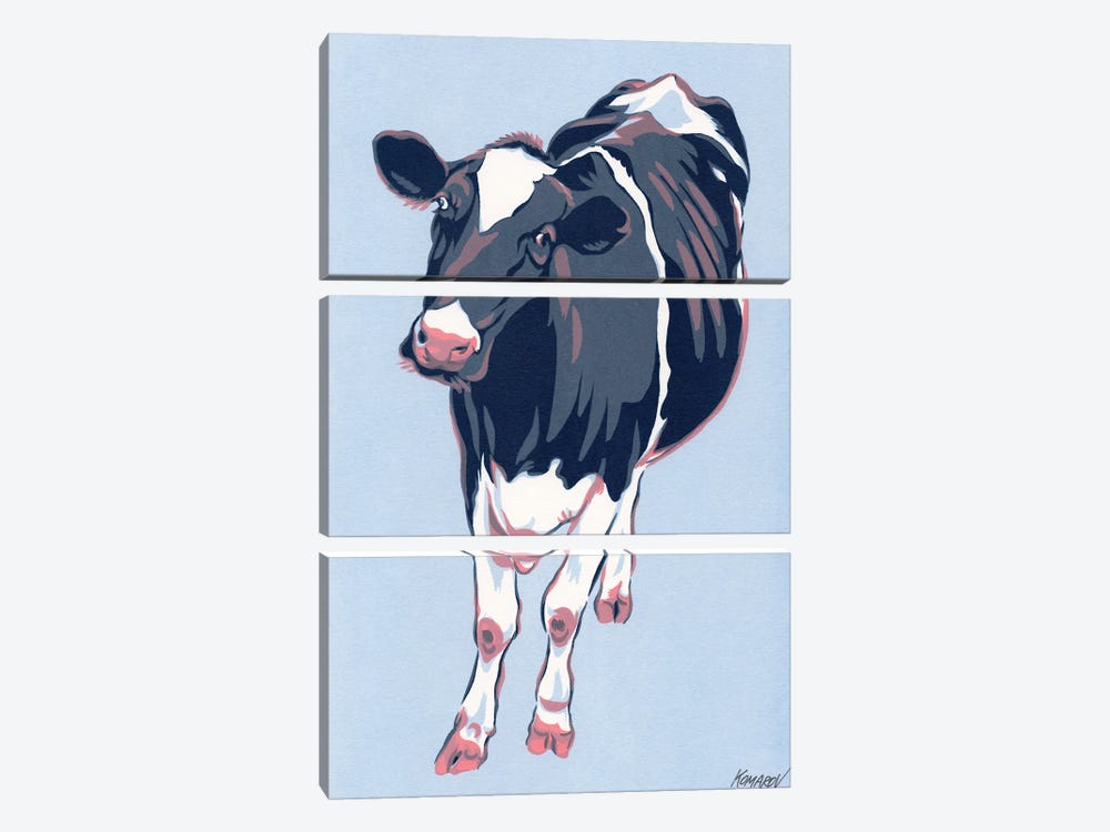 Black Cow by Vitali Komarov 3-piece Art Print