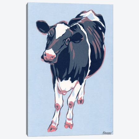 Black Cow Canvas Print #VTK12} by Vitali Komarov Art Print