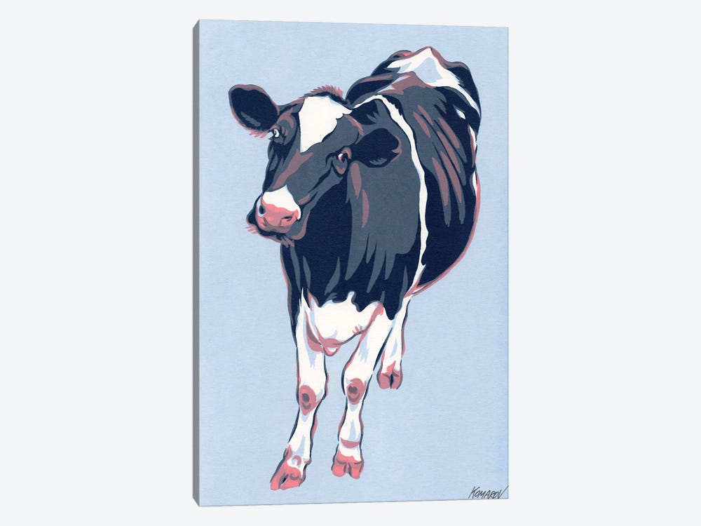 Black Cow by Vitali Komarov 1-piece Art Print