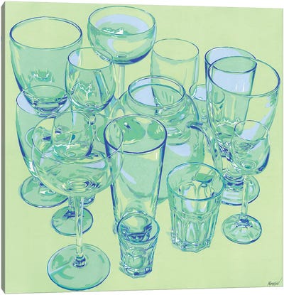 Glasses Canvas Art Print - Vitali Komarov