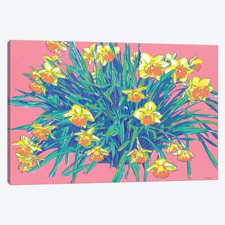 Daffodils Canvas Print #VTK152} by Vitali Komarov Canvas Art