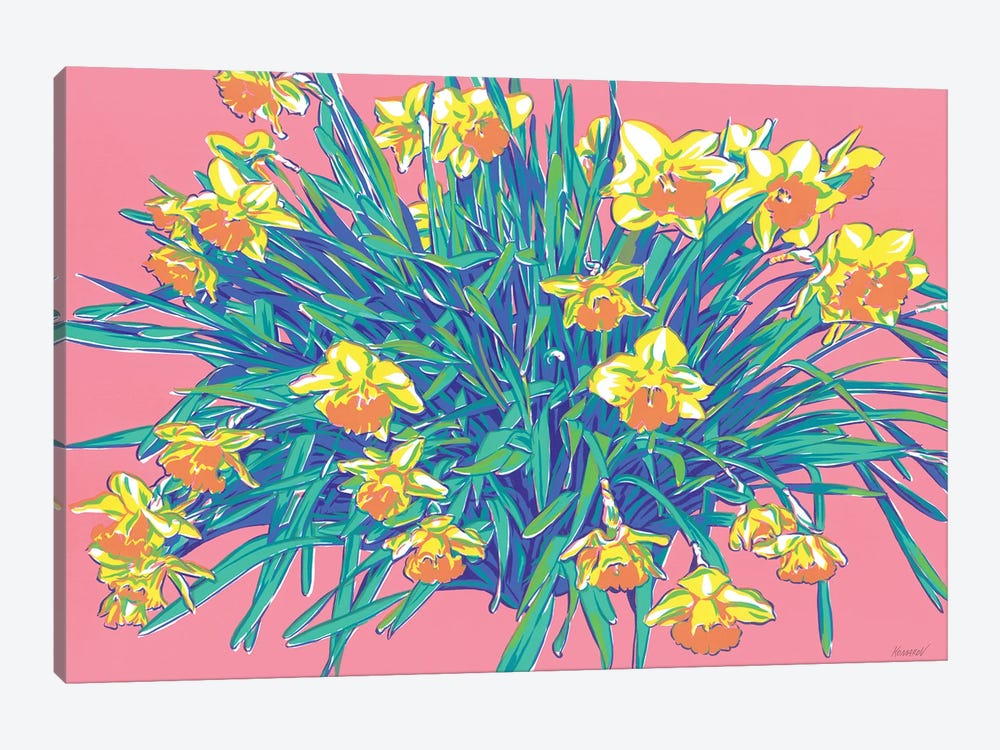 Daffodils by Vitali Komarov 1-piece Canvas Print