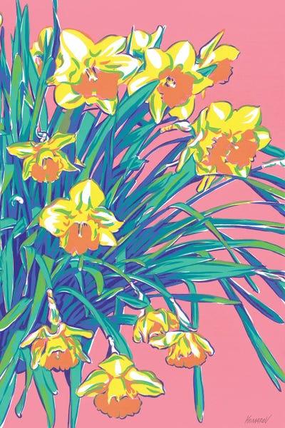 Daffodil Flowers by Vitali Komarov art print