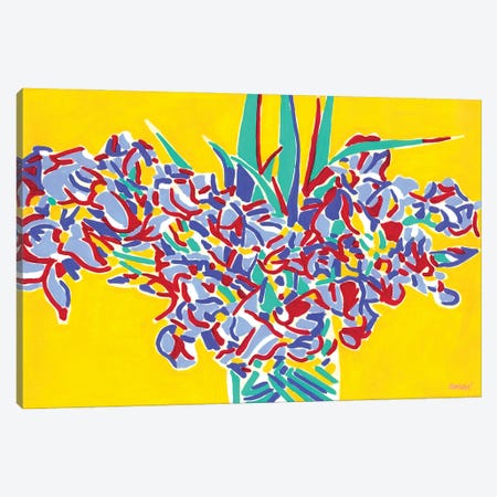 Iris Flowers Bouquet Canvas Print #VTK159} by Vitali Komarov Canvas Art