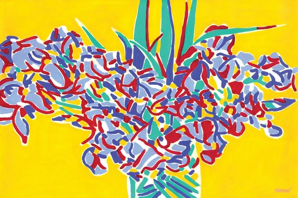 Irises: Iris Flowers Bouquet by Vitali Komarov