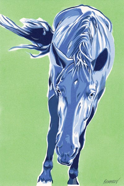 Funny Horse by Vitali Komarov framed wall art