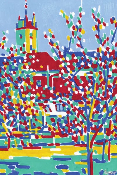 Blossoming Garden by Vitali Komarov canvas print