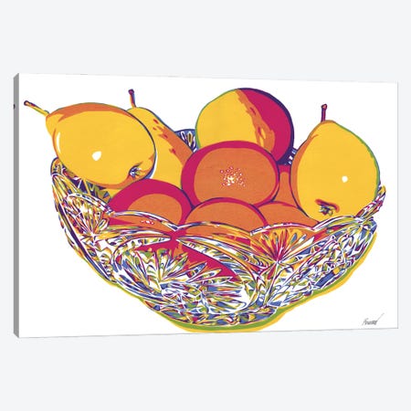 Fruits In A Vase Canvas Print #VTK171} by Vitali Komarov Canvas Artwork