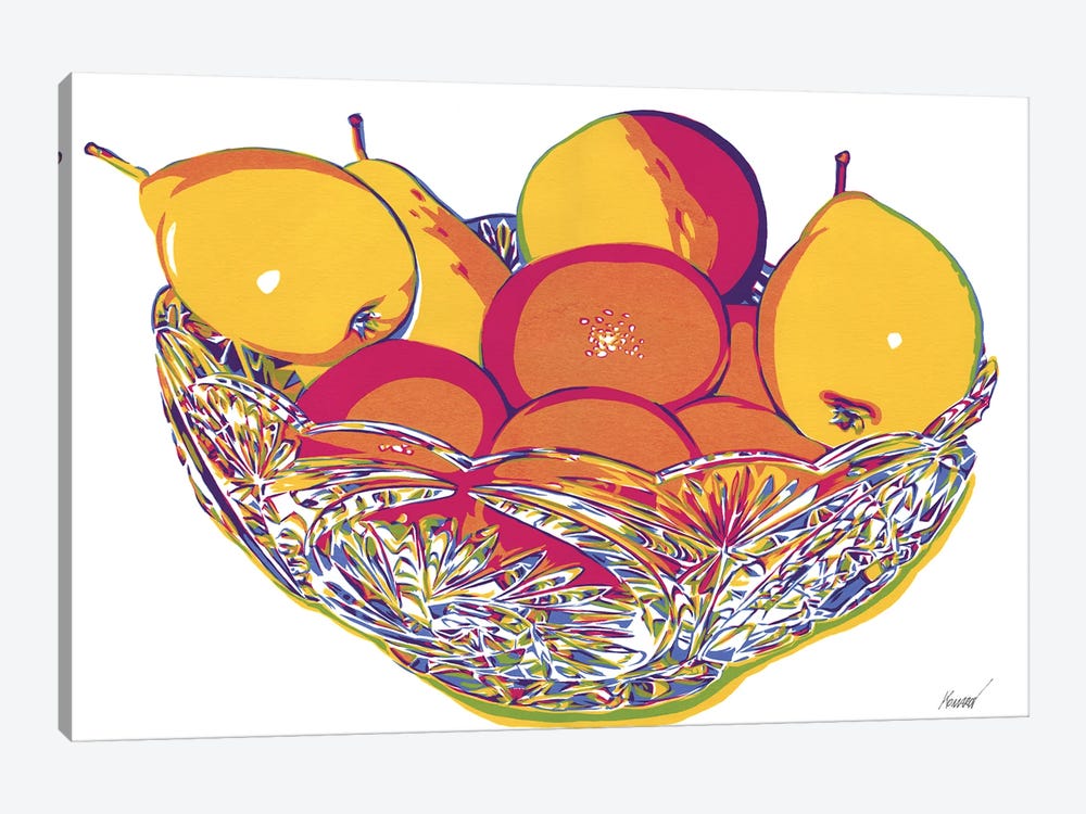 Fruits In A Vase by Vitali Komarov 1-piece Canvas Art
