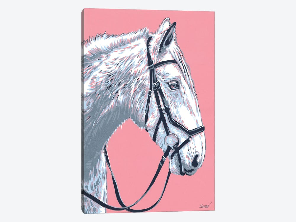 White Horse by Vitali Komarov 1-piece Canvas Print