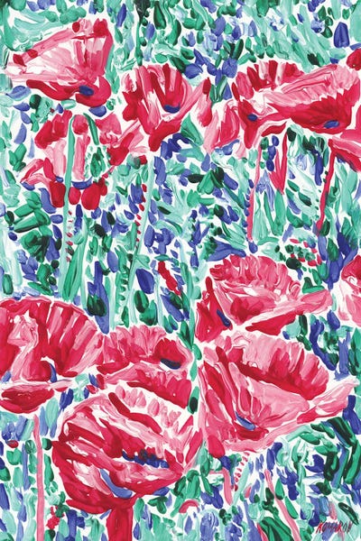 Field With Poppies by Vitali Komarov canvas print