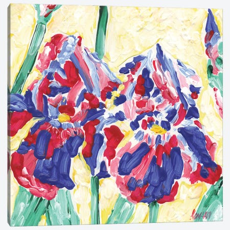 Viola Flowers Canvas Print #VTK181} by Vitali Komarov Canvas Art Print