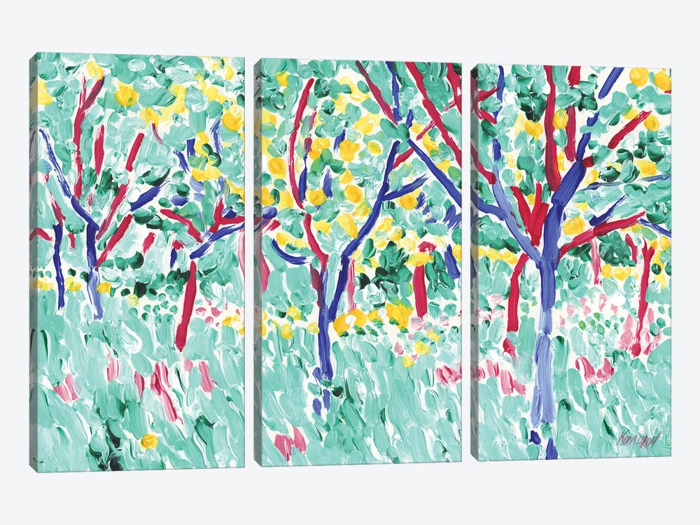 Summer Orchard by Vitali Komarov 3-piece Canvas Wall Art