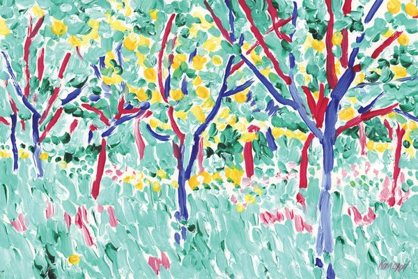 Pastel Impressionism: Summer Orchard by Vitali Komarov