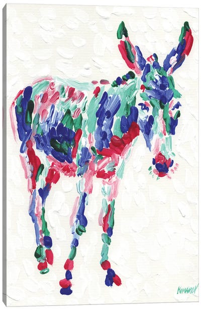 Donkey Canvas Art Print - Donkey Art