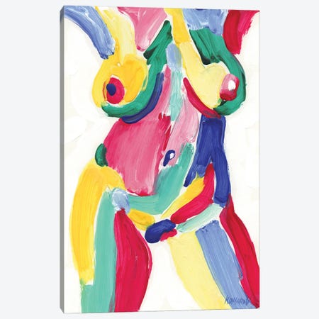 Colorful Nude Canvas Print #VTK189} by Vitali Komarov Canvas Print