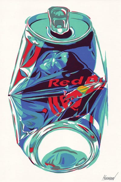 Kitchen: Crashed Red Bull Can by Vitali Komarov