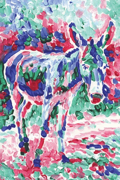 Cute Donkey by Vitali Komarov multi panel art