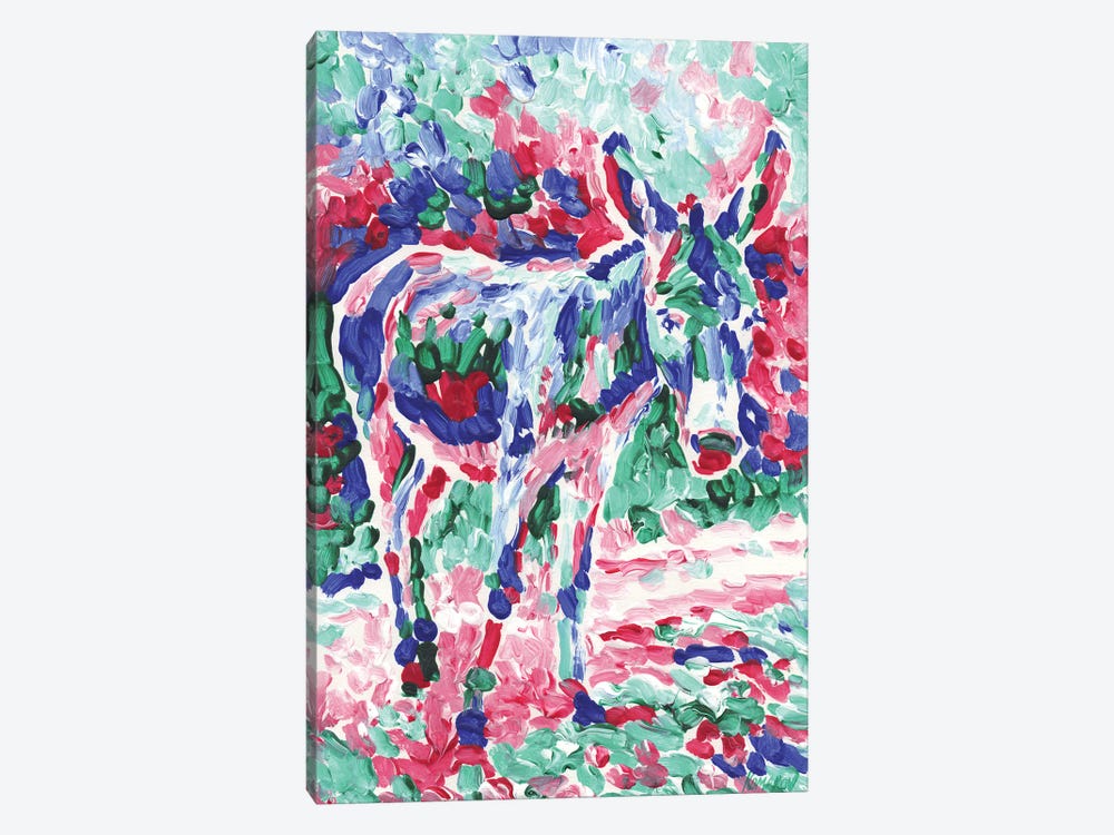 Cute Donkey by Vitali Komarov 1-piece Canvas Art Print