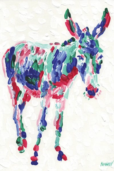 Colourful Donkey by Vitali Komarov multi panel art