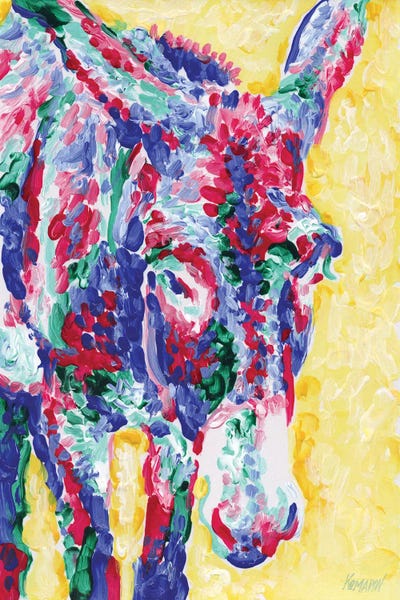 Sunlit Donkey by Vitali Komarov multi panel art