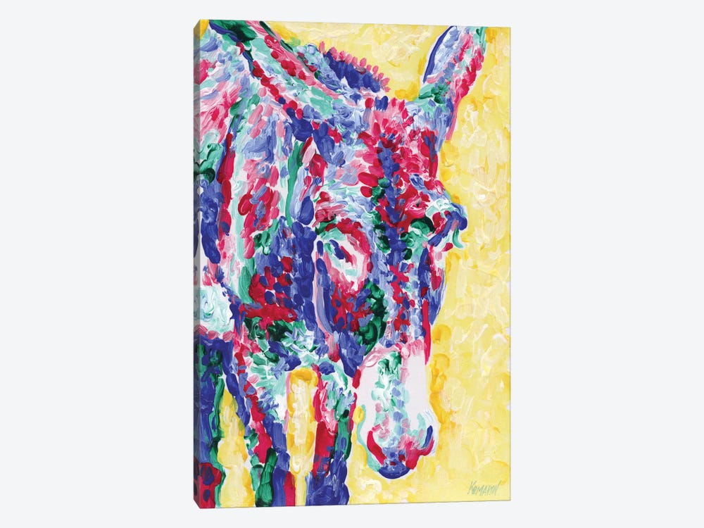 Sunlit Donkey by Vitali Komarov 1-piece Canvas Artwork