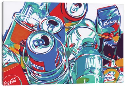 Rubbish After Party Canvas Art Print - Art Gifts for Him
