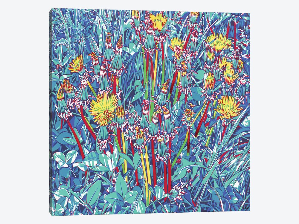 Colorful Dandelion Meadow by Vitali Komarov 1-piece Canvas Wall Art