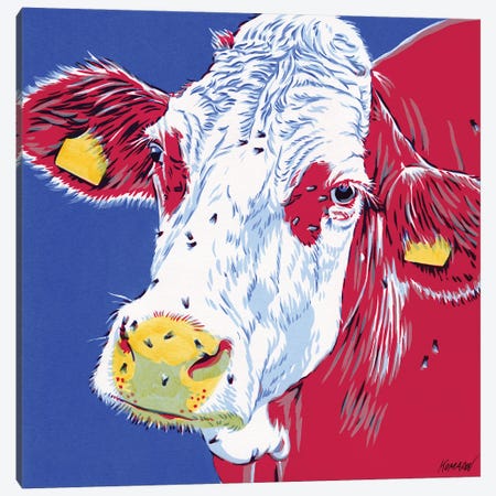 Cow Head Canvas Print #VTK20} by Vitali Komarov Canvas Artwork