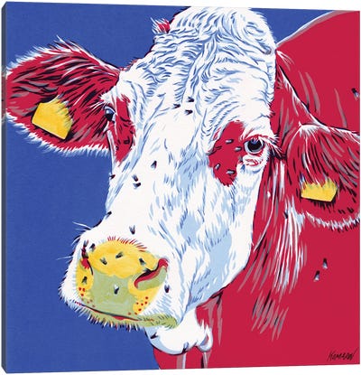 Cow Head Canvas Art Print