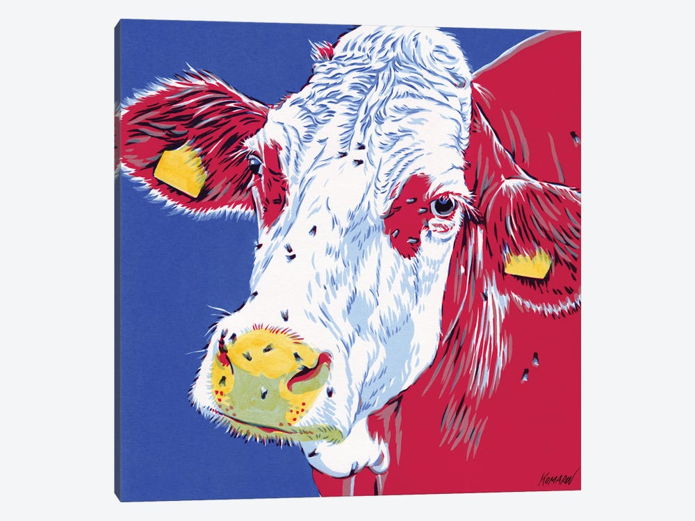 Cow Head by Vitali Komarov 1-piece Canvas Artwork