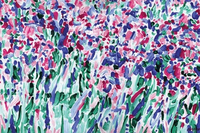 Iris Flowers Field by Vitali Komarov canvas print