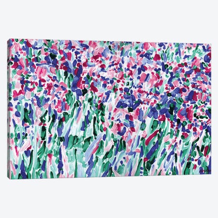 Iris Flowers Field Canvas Print #VTK212} by Vitali Komarov Canvas Print