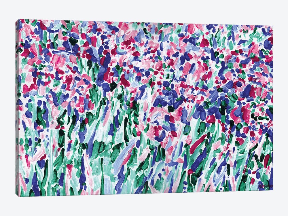 Iris Flowers Field by Vitali Komarov 1-piece Canvas Print