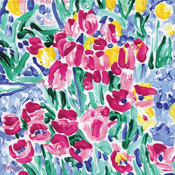 Tulips: Tulip Flowers Field by Vitali Komarov