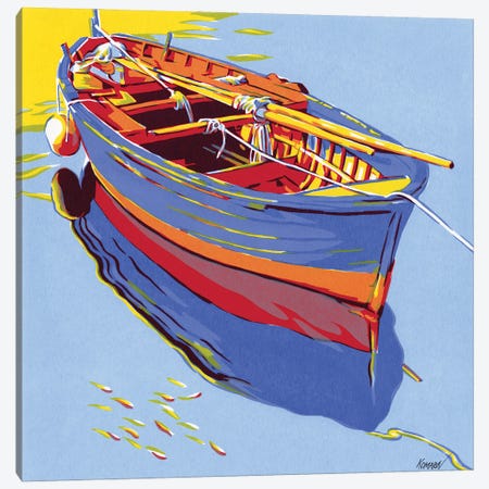 Colorful Boat Canvas Print #VTK21} by Vitali Komarov Canvas Art