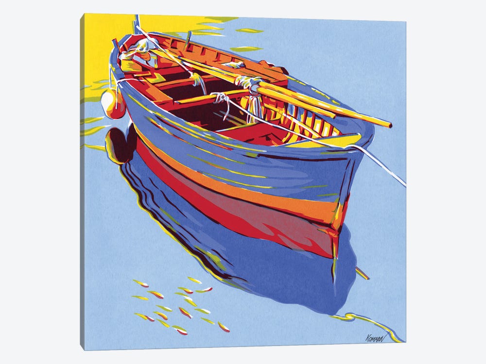 Colorful Boat by Vitali Komarov 1-piece Canvas Print