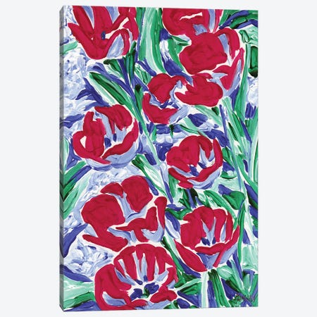 Spring Tulips Canvas Print #VTK221} by Vitali Komarov Canvas Artwork