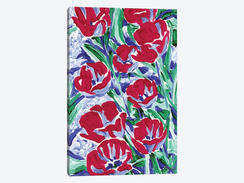 Spring Tulips by Vitali Komarov 1-piece Canvas Art Print