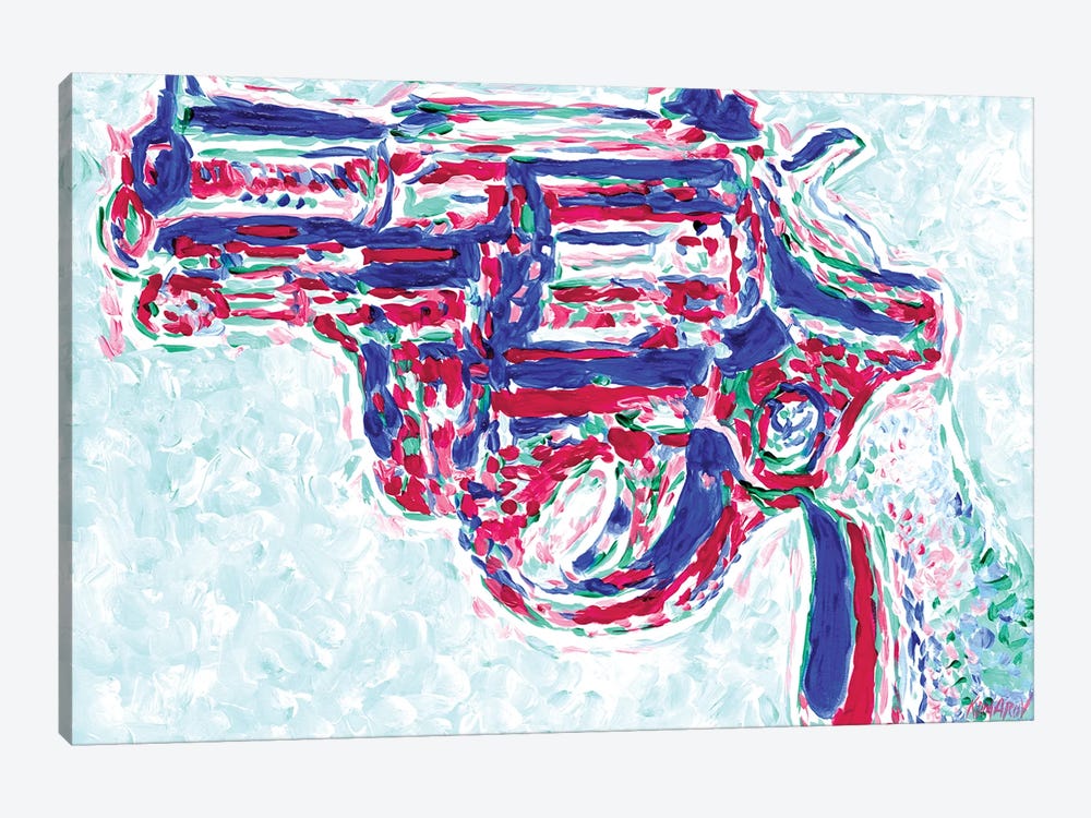 Gun After Andy Warhol by Vitali Komarov 1-piece Canvas Art Print