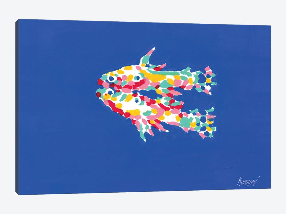 Fish In The Sea by Vitali Komarov 1-piece Canvas Art