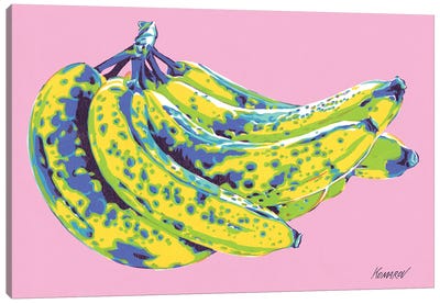 Overripe Bananas Canvas Art Print - Banana Art